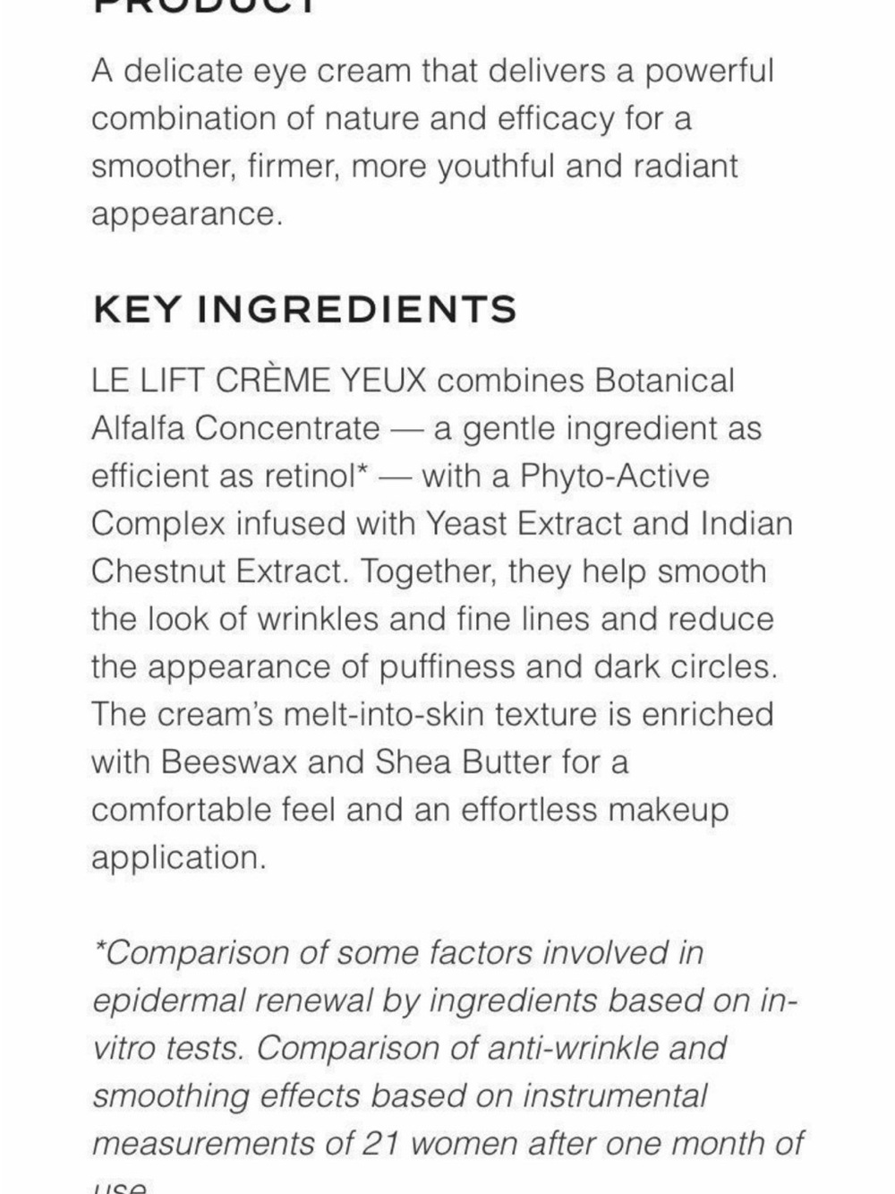 Chanel LE LIFT CRÈME YEUX Smooths Firms Eye Cream 5pcs Mini (Value $114) - Picture 5 of 5